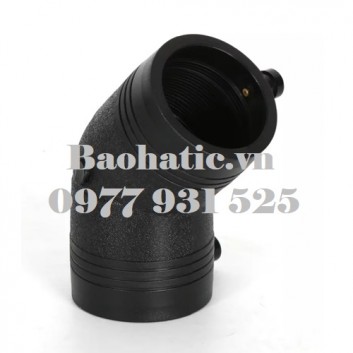 Cút 45 độ HDPE hàn điện trở D63, D75, D90, D110, D125, D140, D160, D200, D225, D250, D315, D355, D400, D450, D500